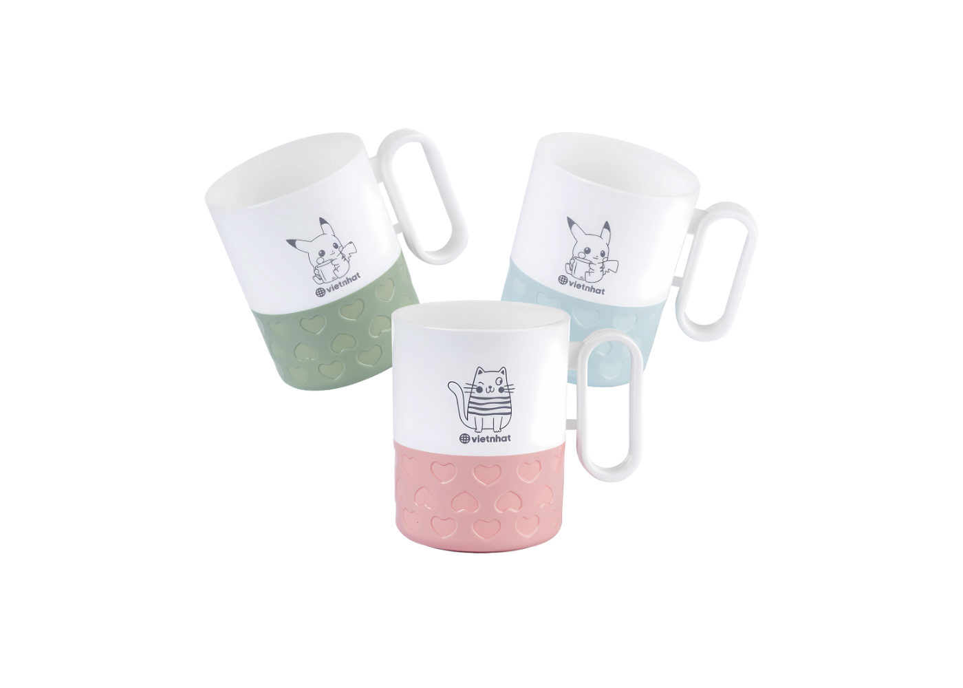 Cốc tim 2 màu Việt Nhật 6265